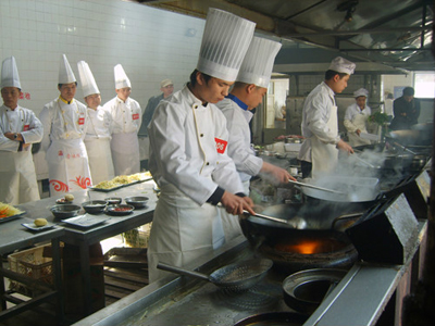 韩国厨师考试现场