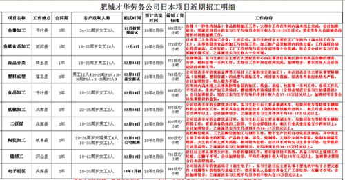 肥城才华劳务近期日本项目